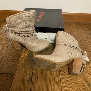 Not Rated tan bootie